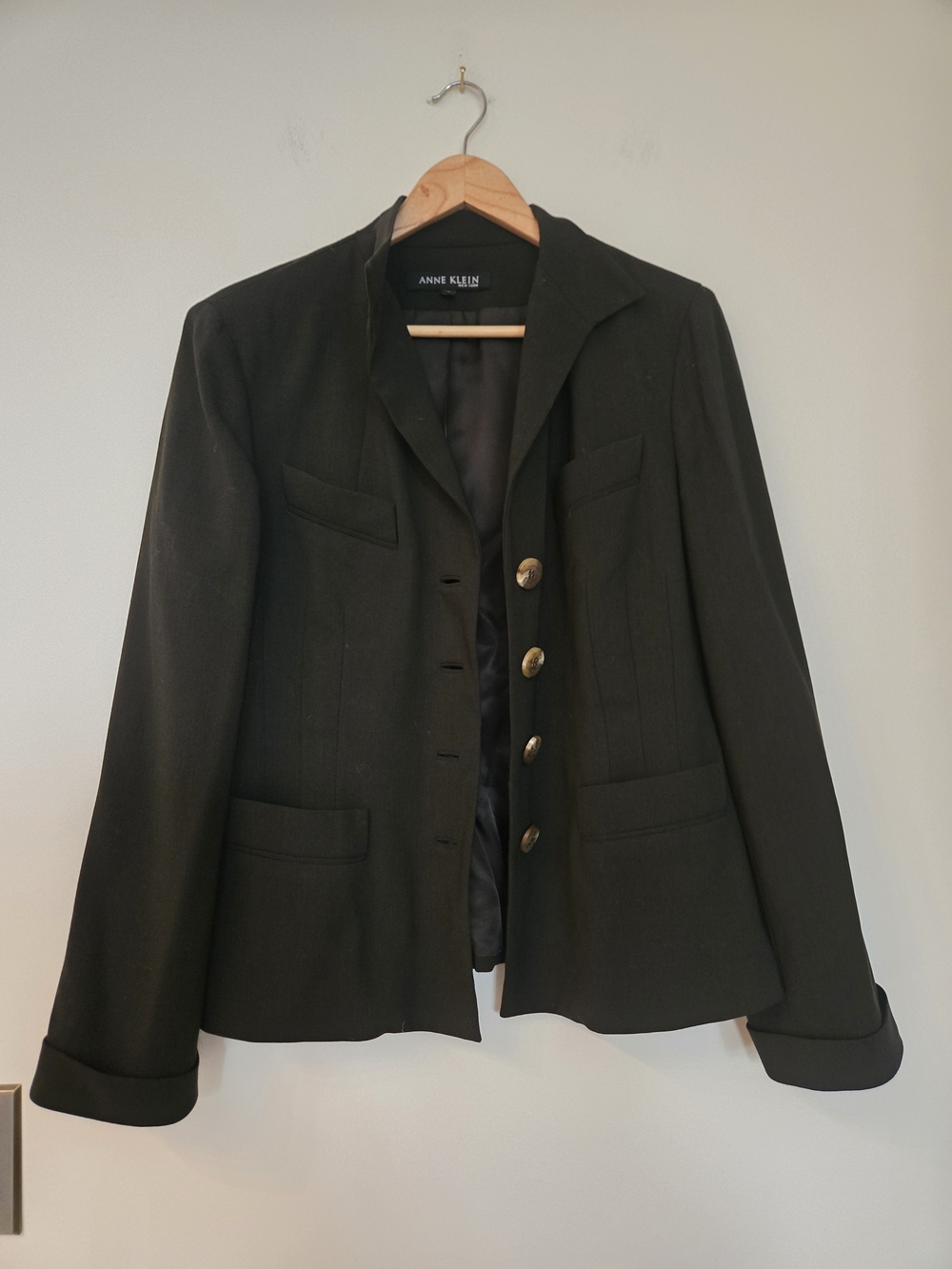Anne Klein Black Tailored Women's Blazer Jacket